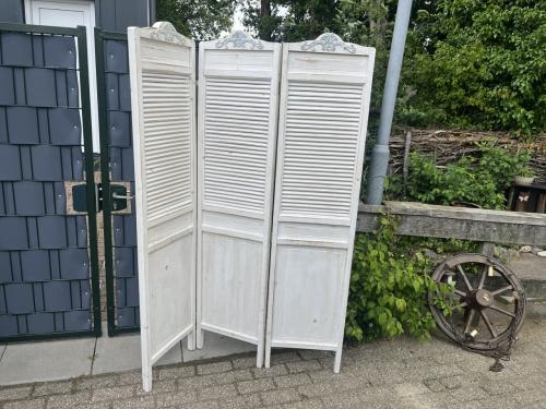 Kamerscherm van  HOUT Wit
