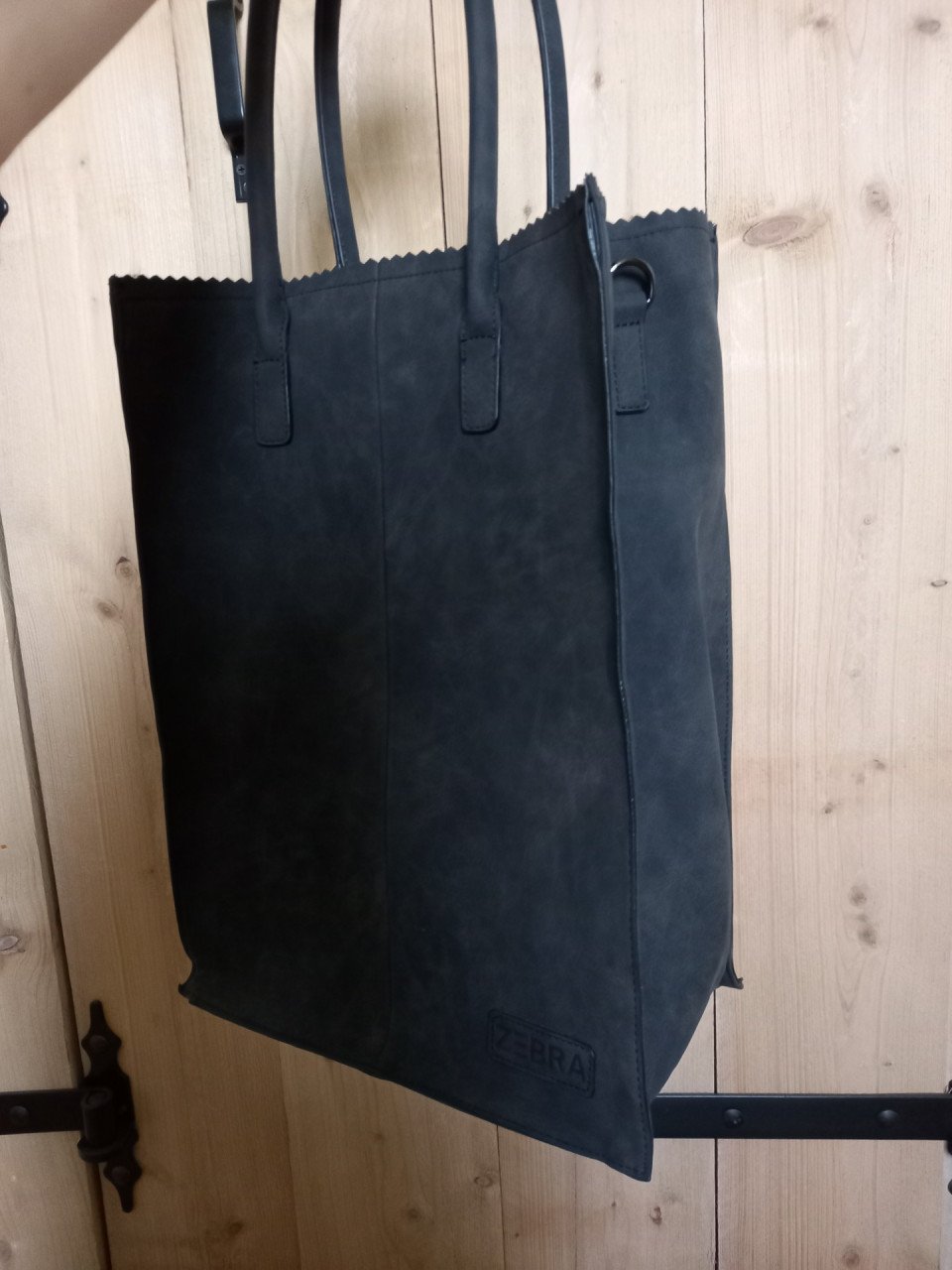Zebra shopper XL tas zwart