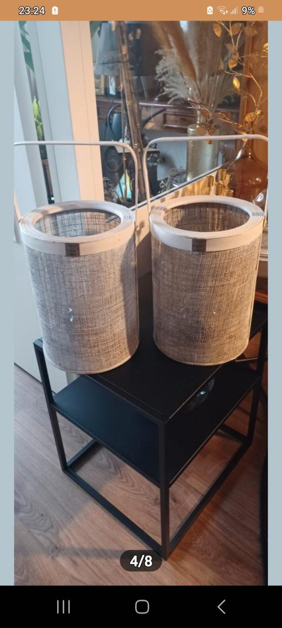 2 Windlichten van Riviera Maison. 25,-€