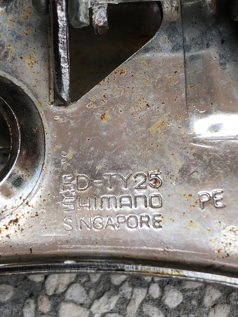 Vintage Shimano voor derailleur.