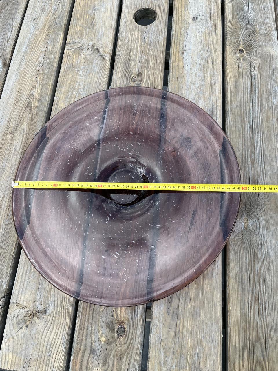 Vintage glazen schaal