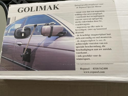 Caravanspiegels met magneetplaten