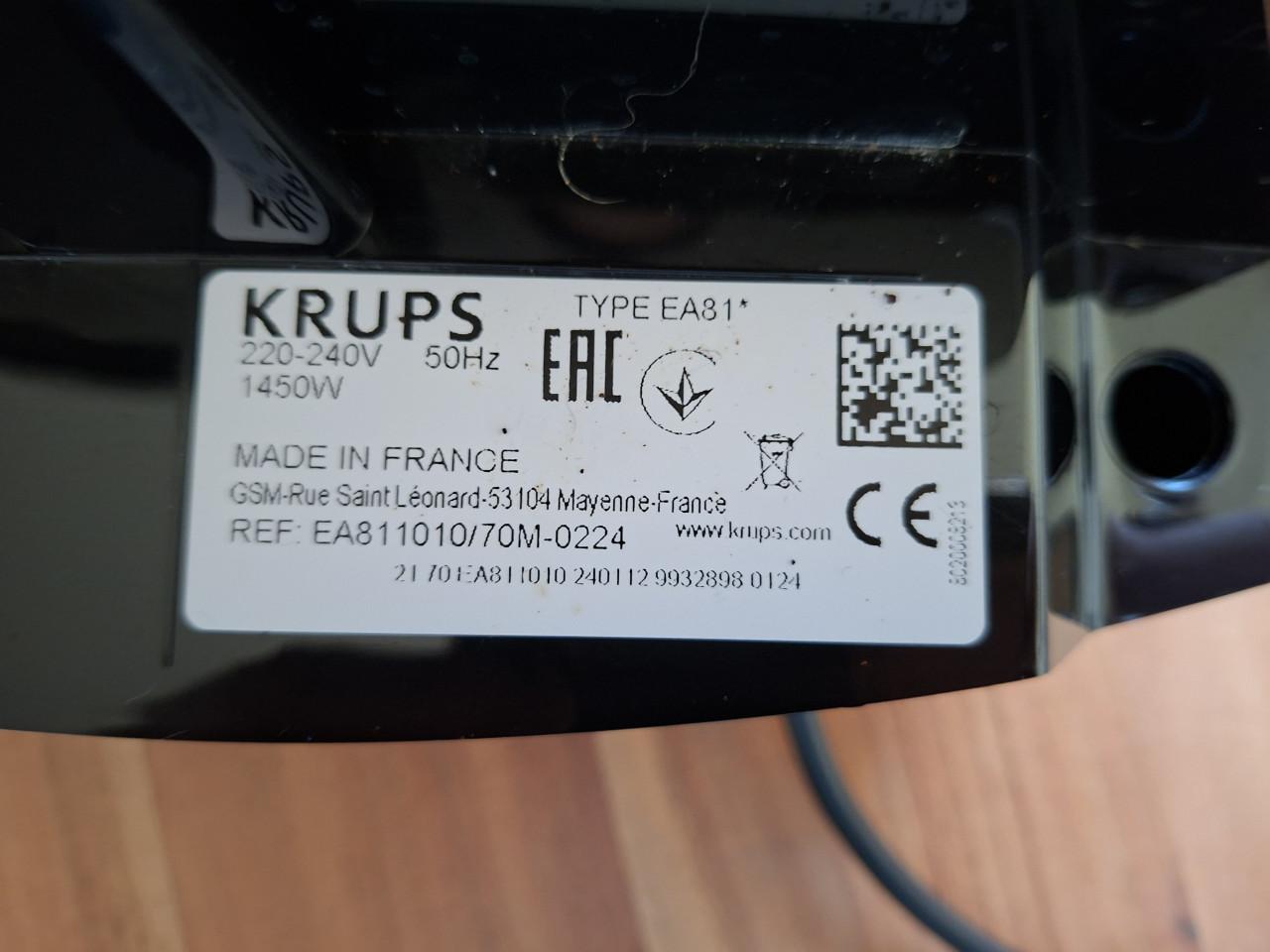 Krups espressomachine