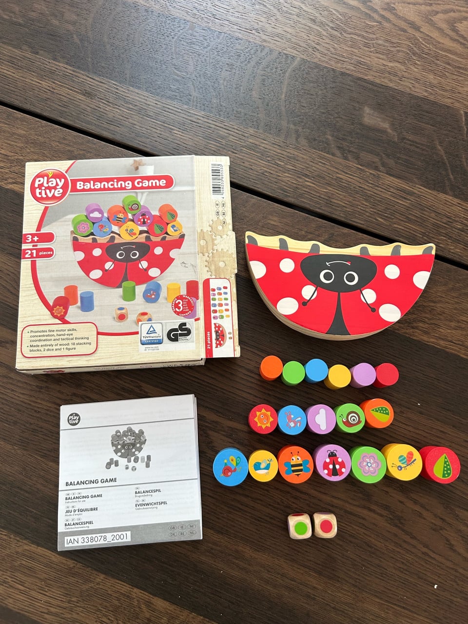 Houten balans spel