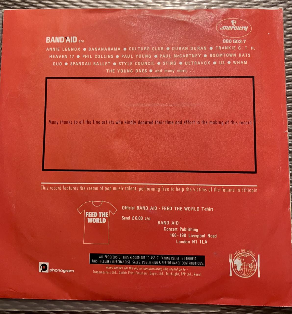 Vinyl single Do they know it’s christmas