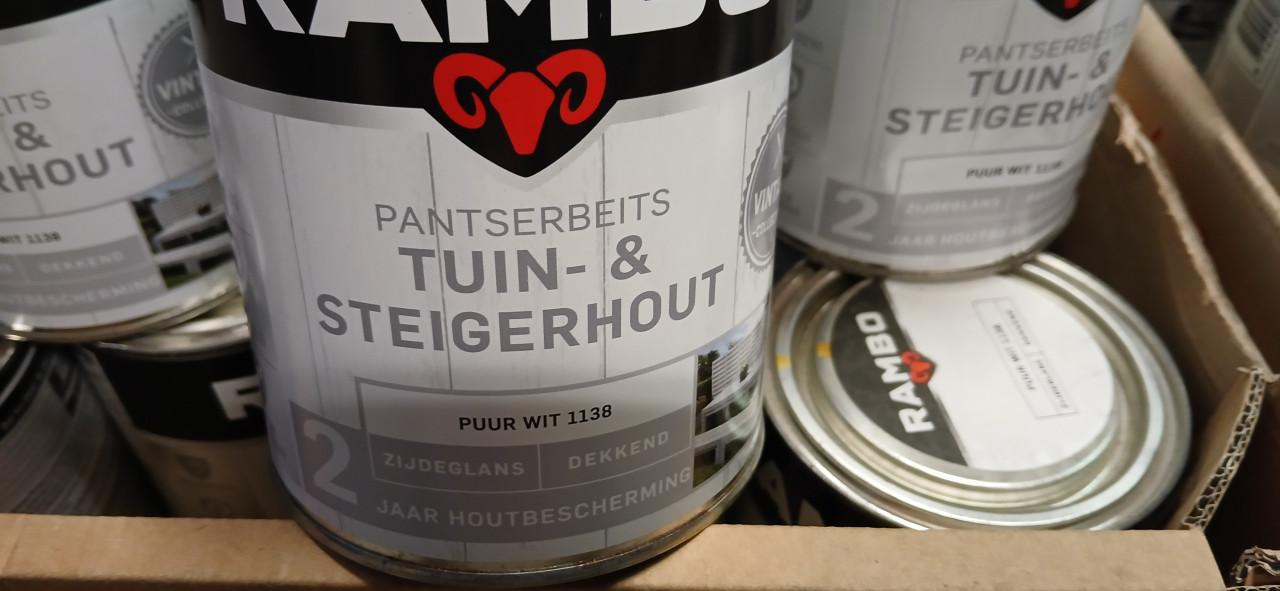 Rambo Pantserbeits voor tuin & steigerhout kleur wit