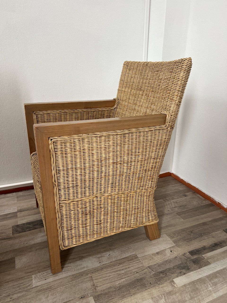 2 Rieten Fauteuils