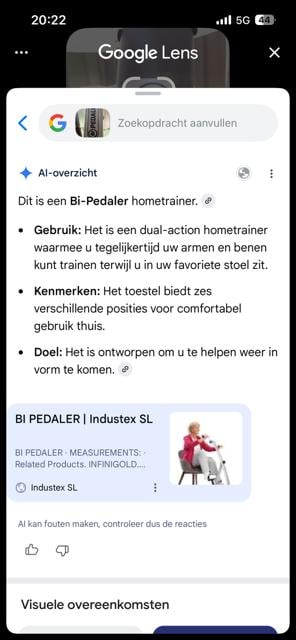 Hometrainer. Voor benen en armen