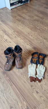 Te koop: leren wintersport handschoenen