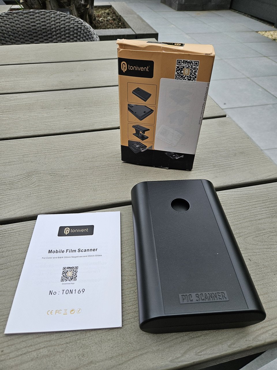 Nieuwe mobiele Tonivent Smartphone film en dia Scanner 35 mm...