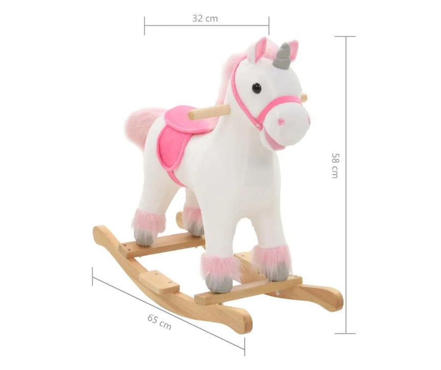 Hobbeldier roze eeenhoorn casaxl