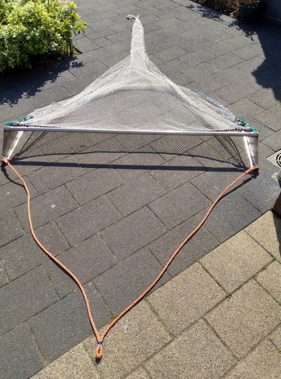 Te Koop garnalen/visnet voor strand of boot