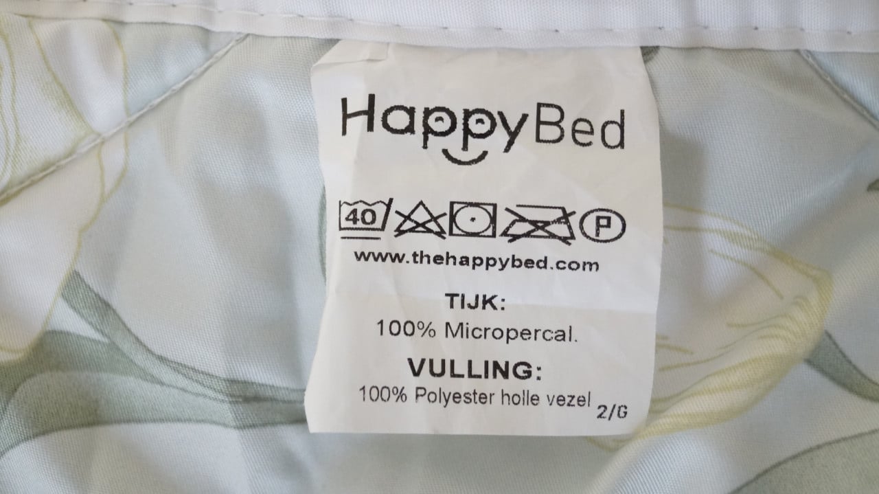 Happybed dekbed voor het hele jar 220 x 240 cm.