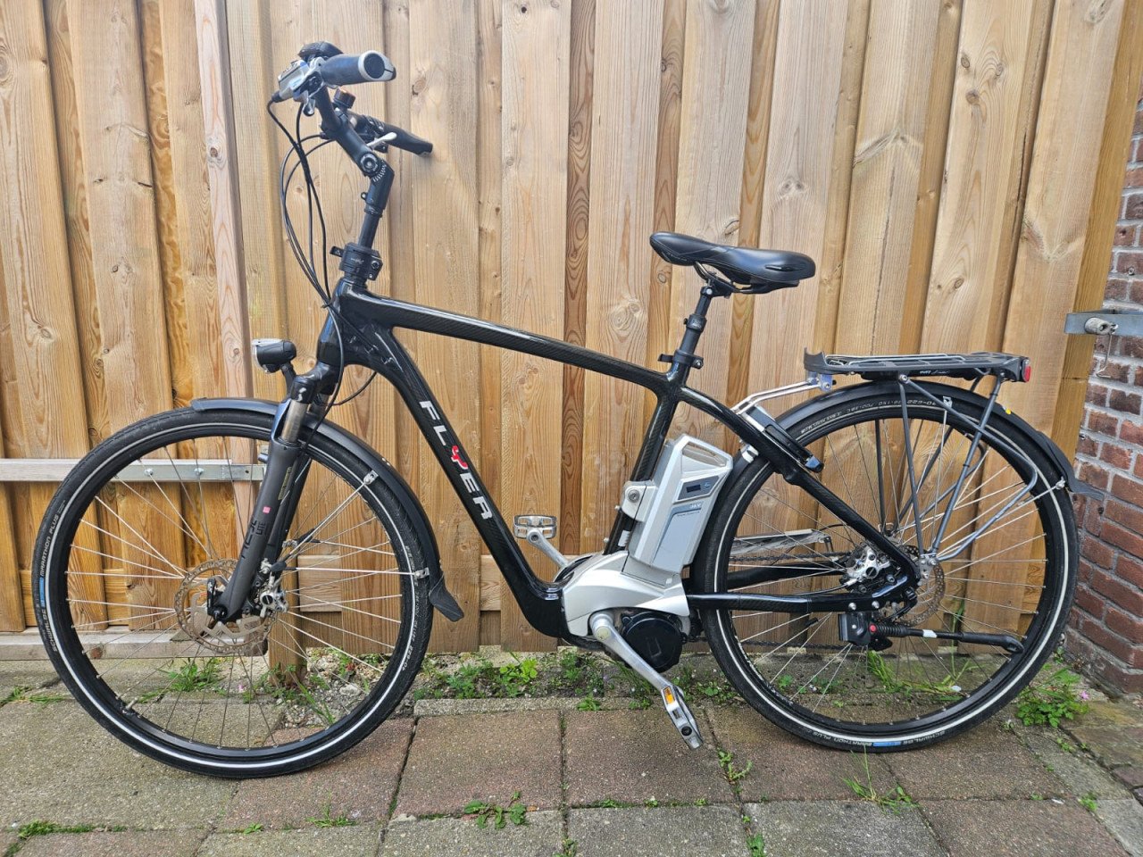 Prachtige Flyer K-Tour elektrische fiets Carbon frame 555wh