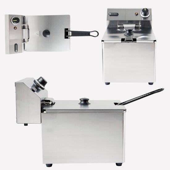 HENDI Friteuse - 8L - roestvrij staal - koude zone -NIEUW