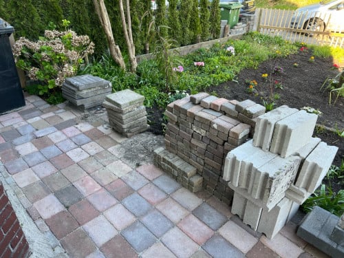 Gratis stenen en betonklinkers