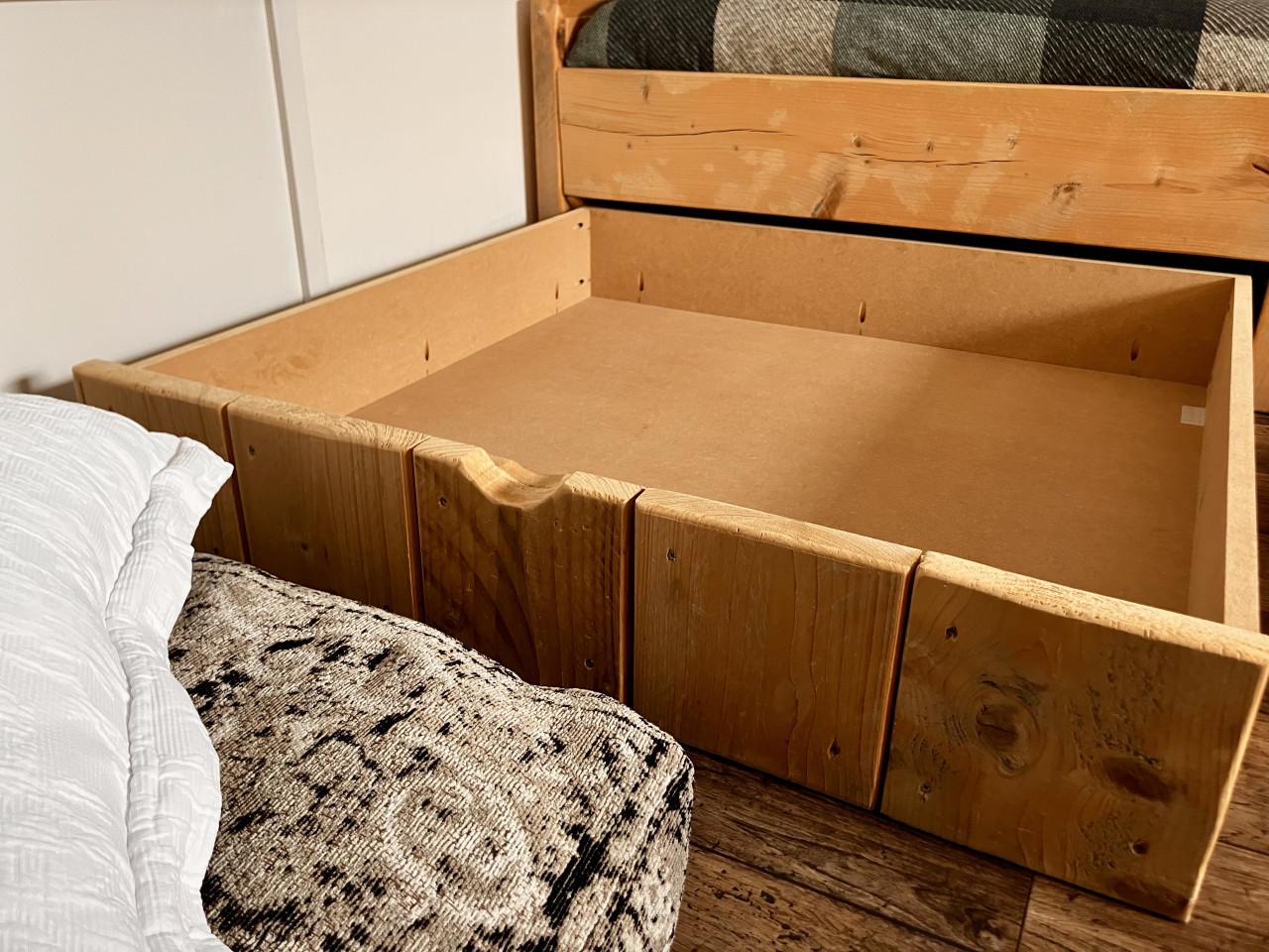 Steigerhouten bed matrasmaat 200x90 cm