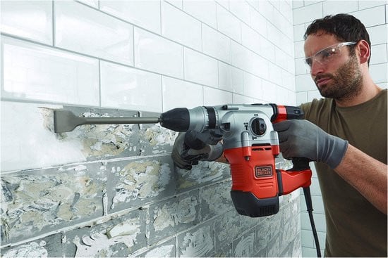 B+D 1250W 3.7J Pneumatische boorhamer