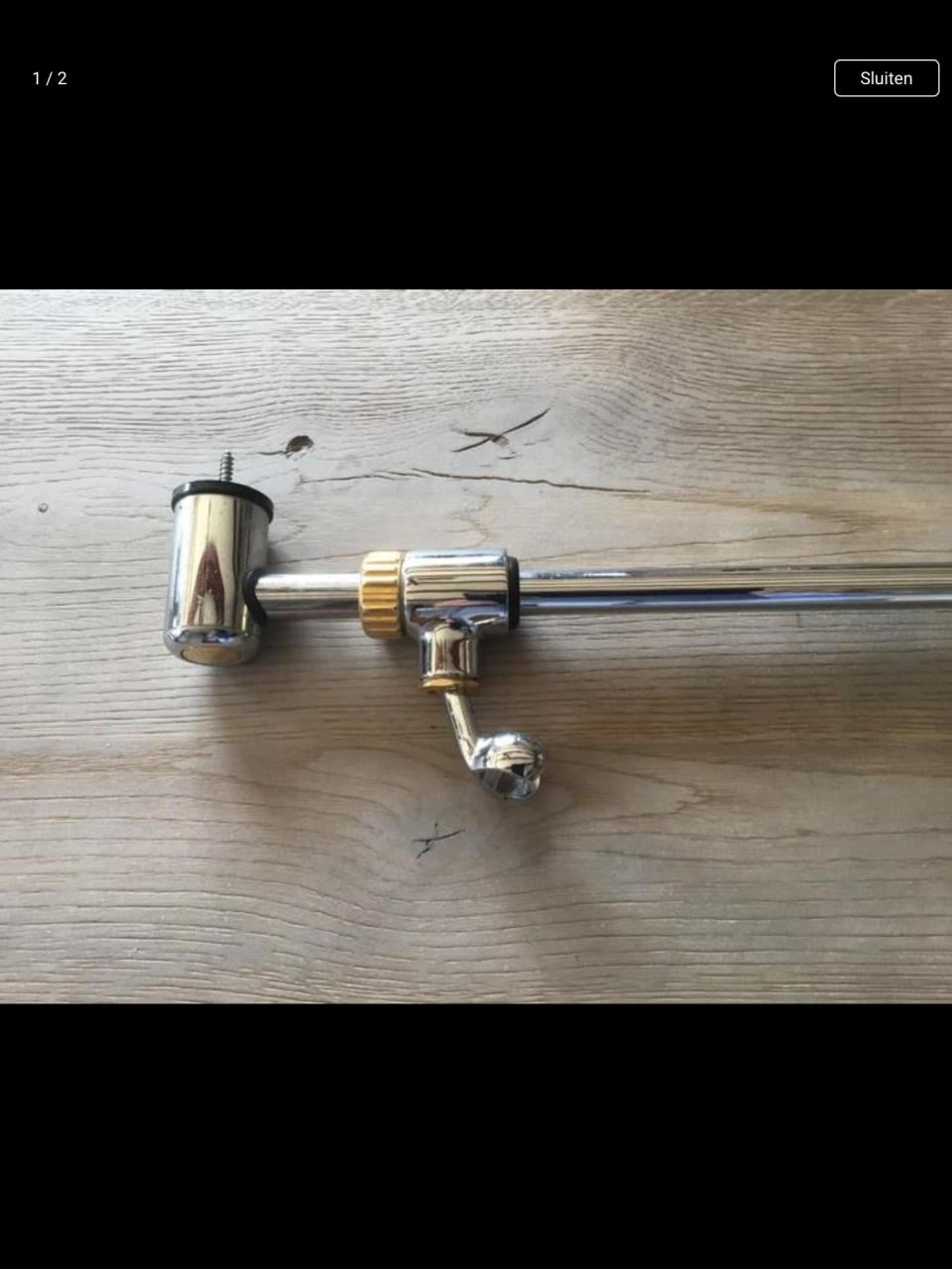 Zgan douche glijstang/houder van Damixa