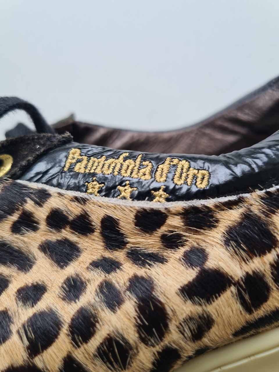Pantofola D' Oro leren tijgerprint sneackers  Maat 39