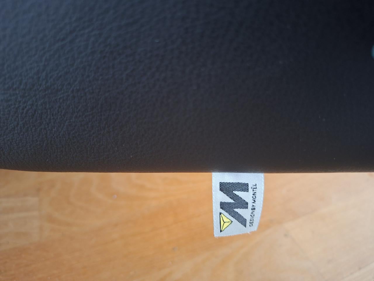 Montel fauteuils zwart leer