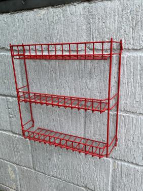 Vintage metalen wandrek