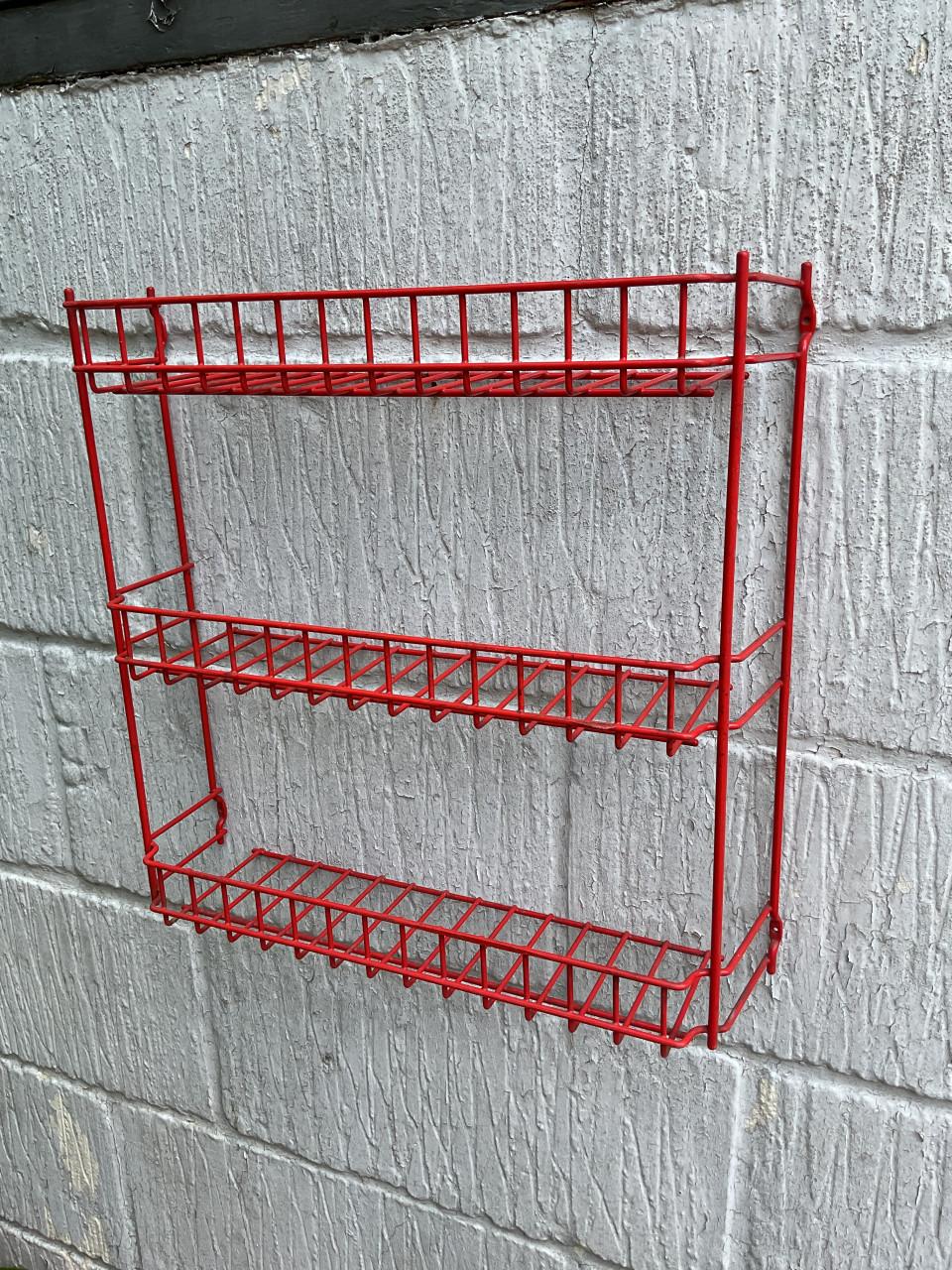 Vintage metalen wandrek