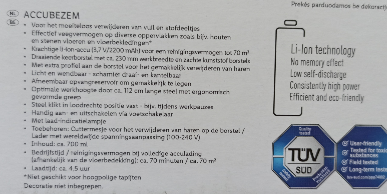 Silvercrest accubezem - zo goed als nieuw
