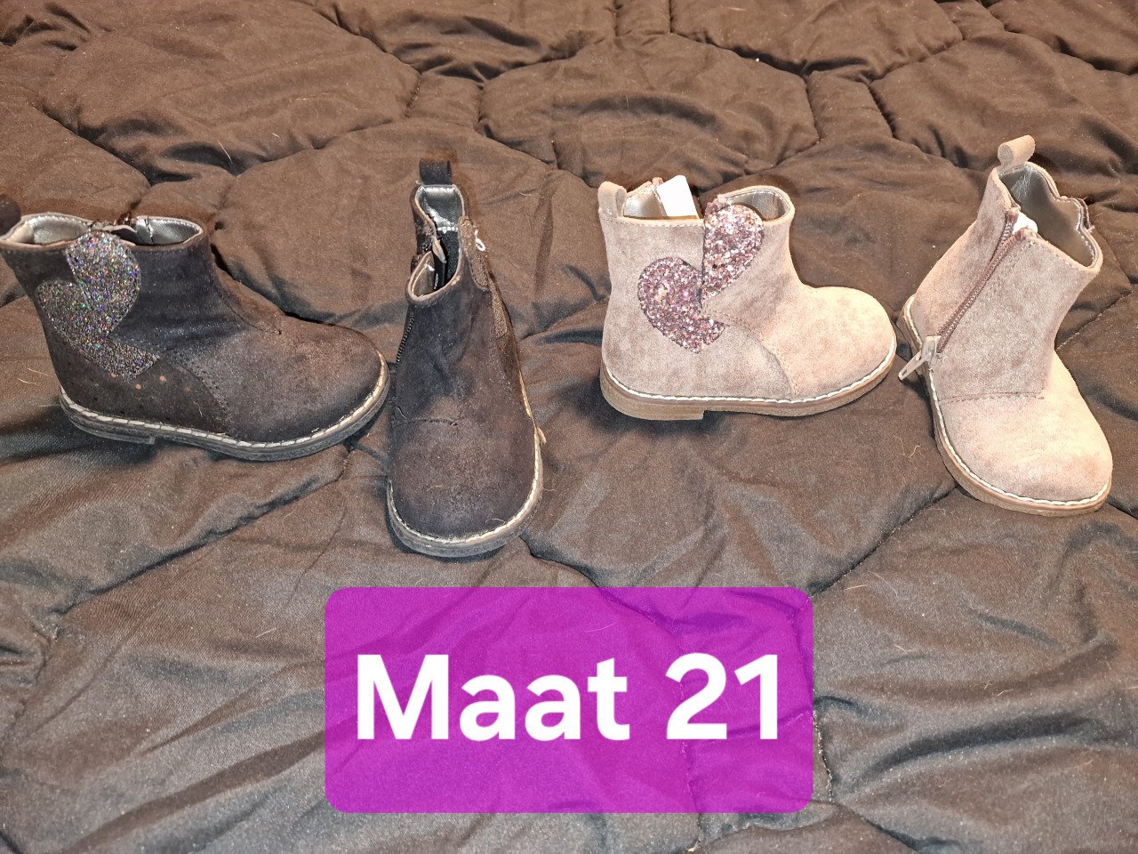 Laarsjes maat 21, nieuw.