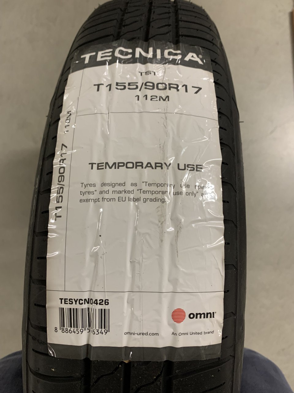 Nieuwe thuisbrenger in fraaie hoes VW Tiguan T155/90/R17