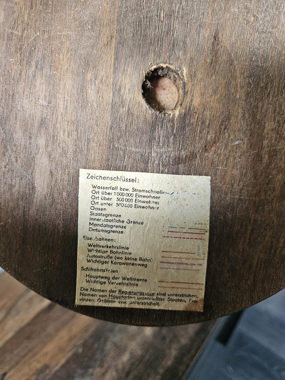 Vintage grote Politische Erdglobus - Paul Räth Nachf Leipzig, grote bol