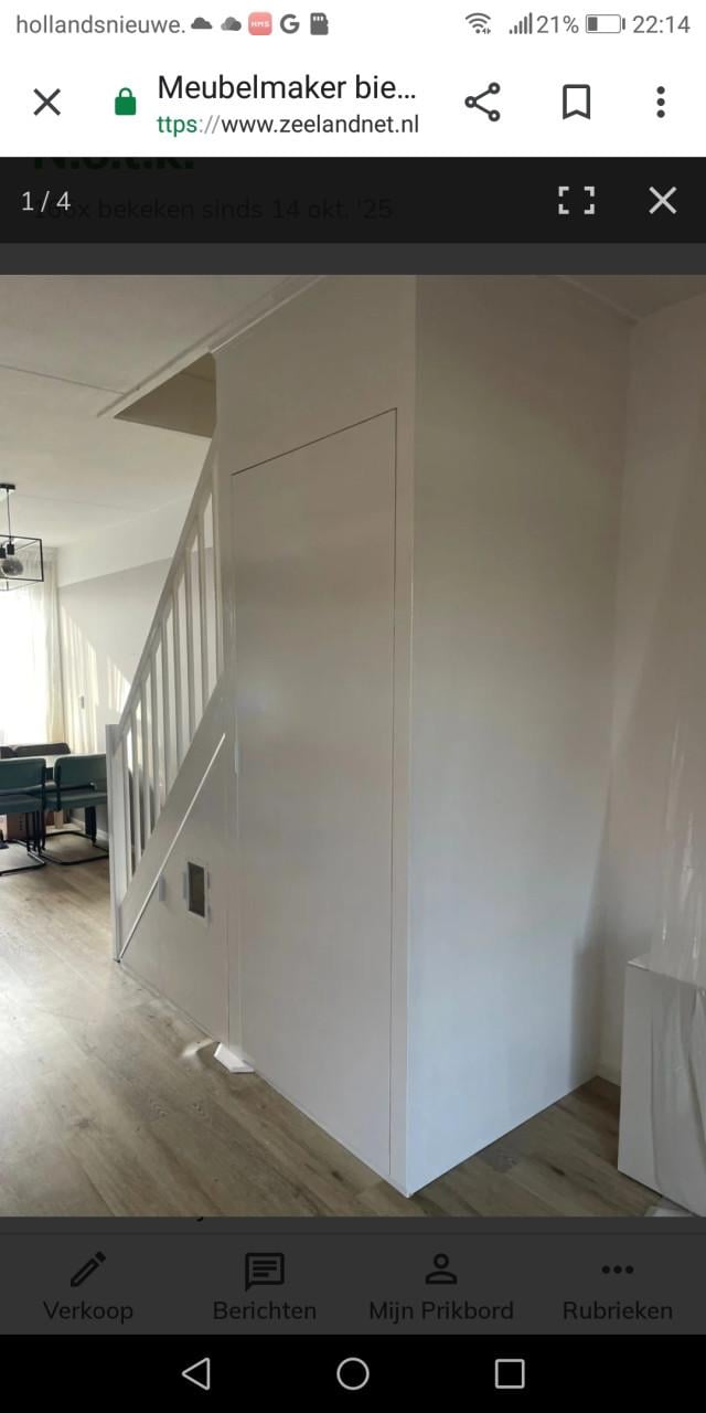 Meubelmaker biedt zich aan