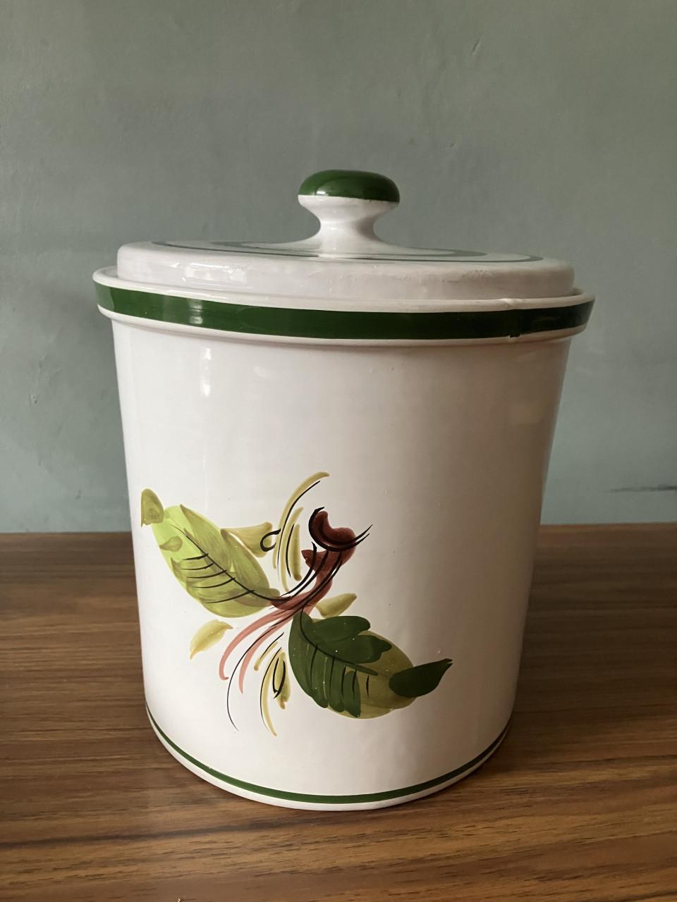 Mooie Rumtopf pot met deksel