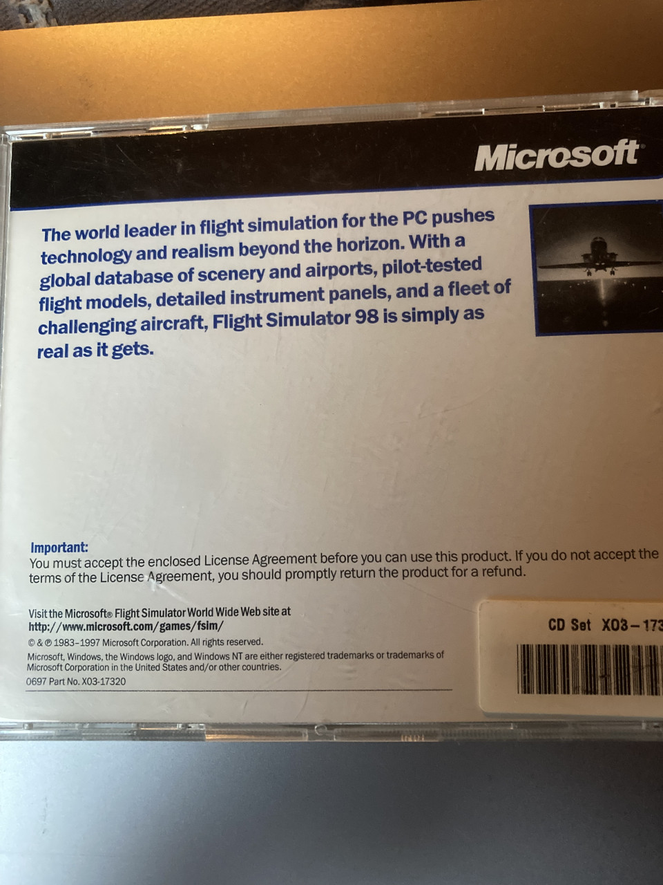 Vintage Flight simulator 98