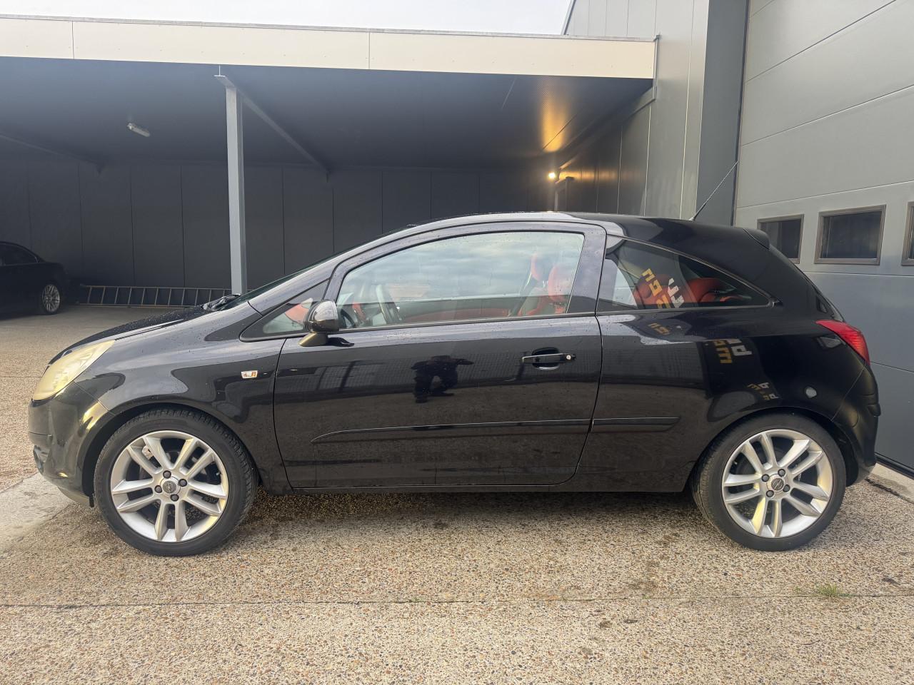 Opel Corsa 1.4 16V 66KW 3DRS 2008 Zwart Airco Apk Cruise Nap