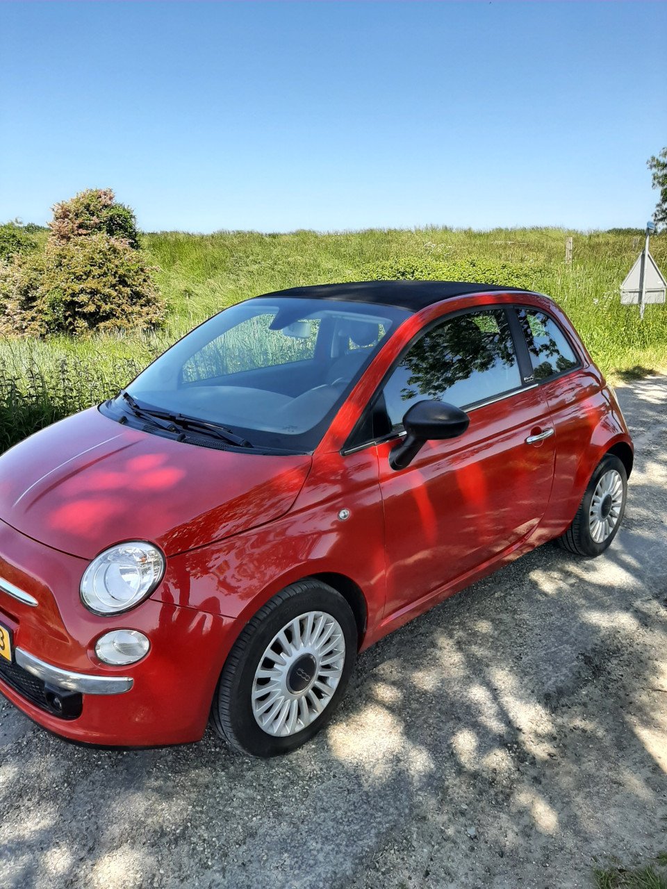 Fiat 500c rood