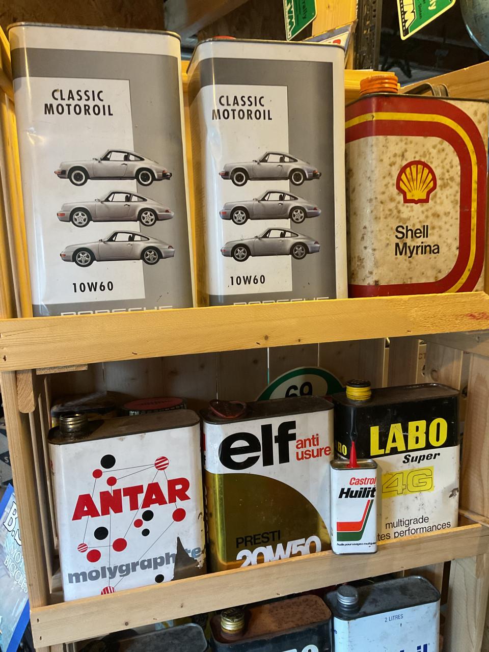 Vintage olieblikken