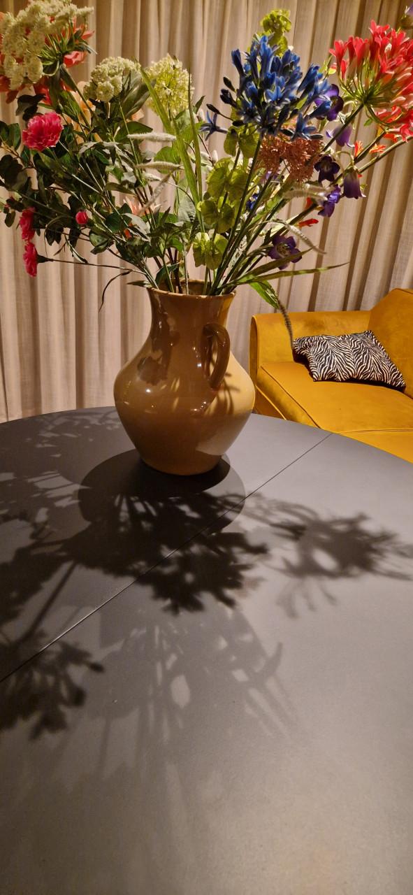 Ronde (uitschuifbare) eettafel