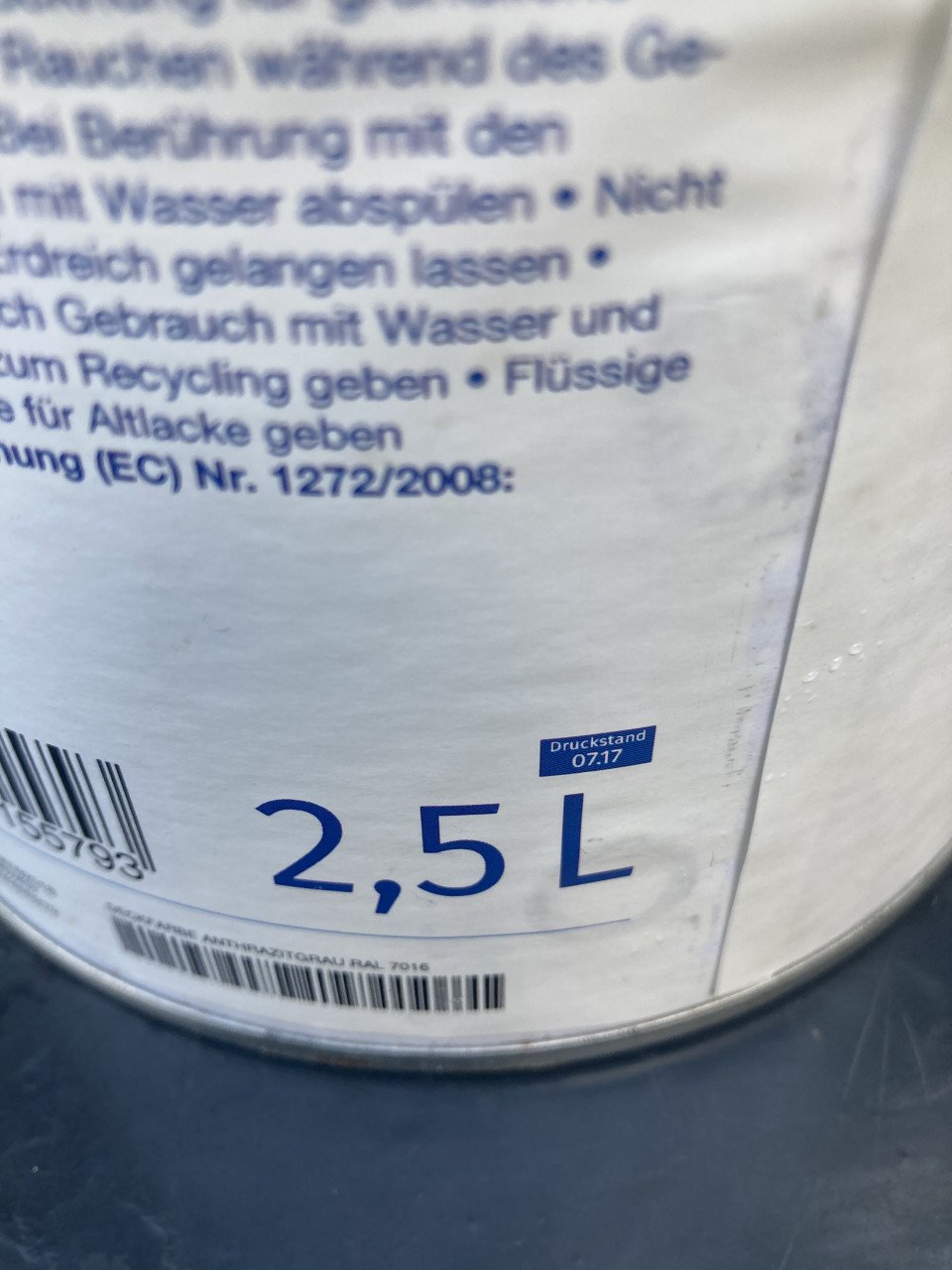Remmers verf 7016 antraciet