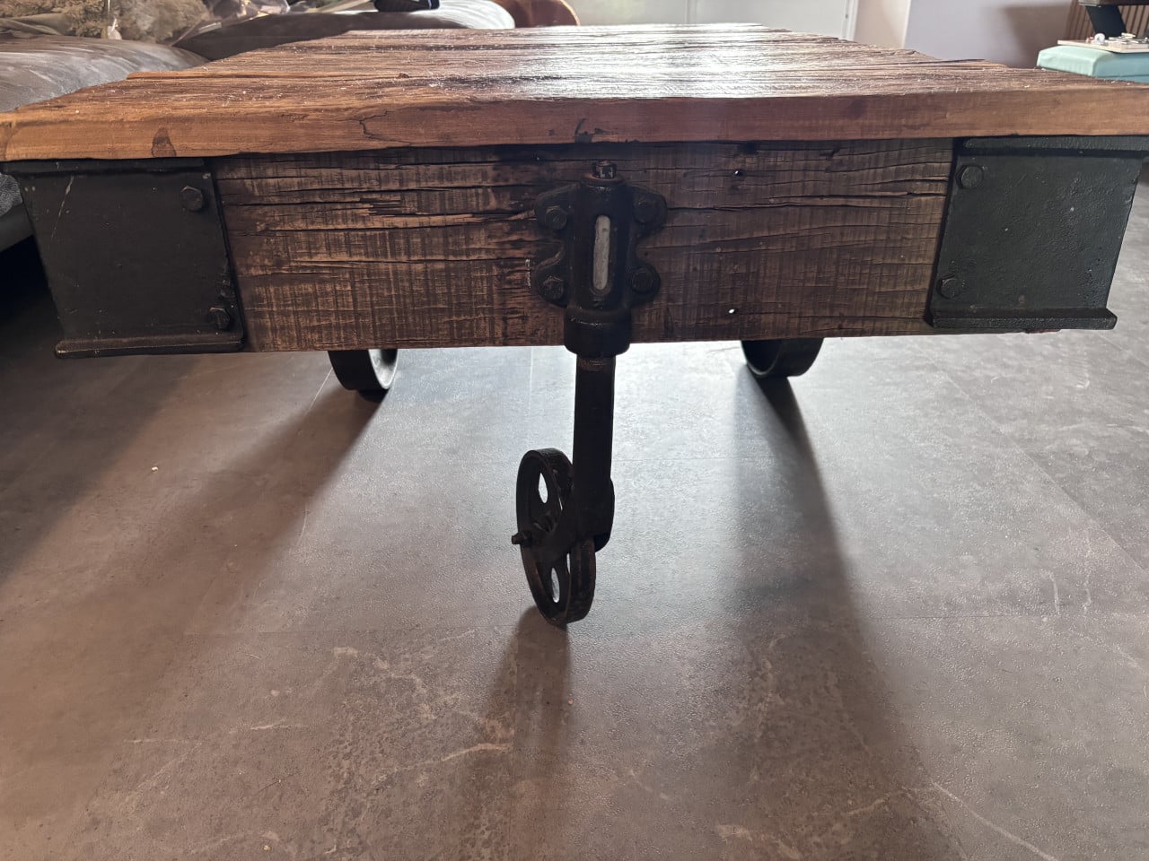 Wagonhouten salontafel