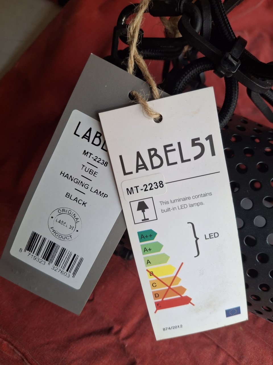 Te koop industriele lamp label 51