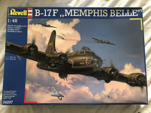 Modelbouw vliegtuig B-17F "Memphis Belle"