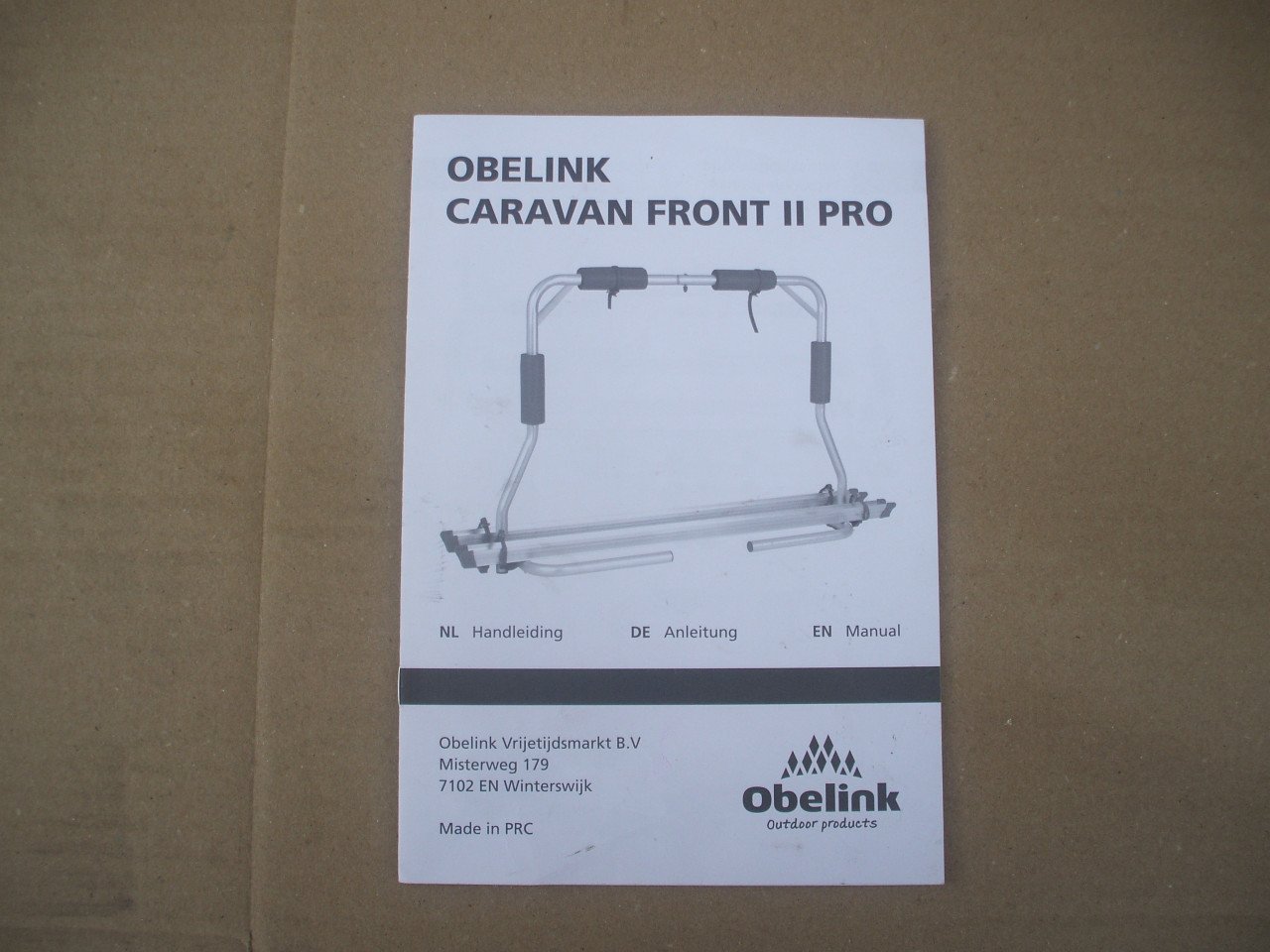 Fietsendrager voor caravan Obelink Front ll pro