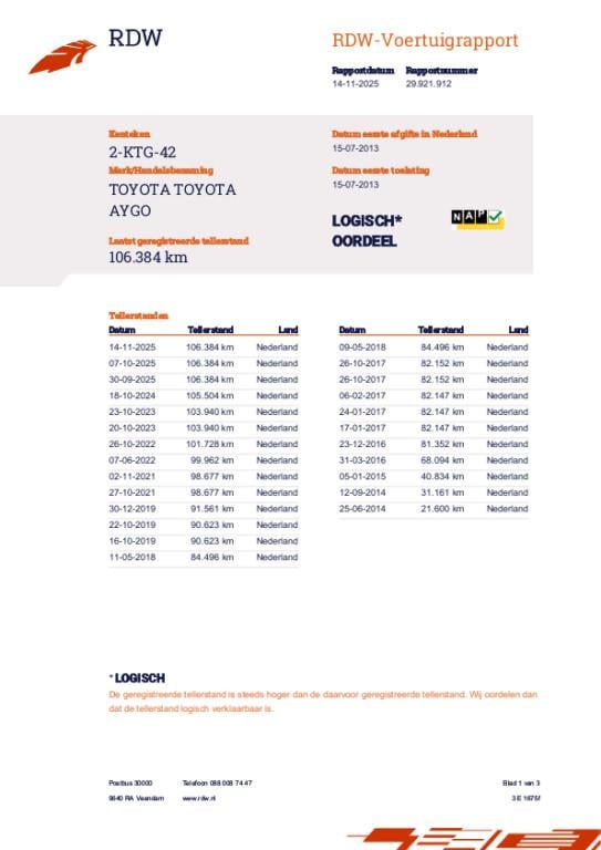 Toyota Aygo 1.0 vvt-i comfort