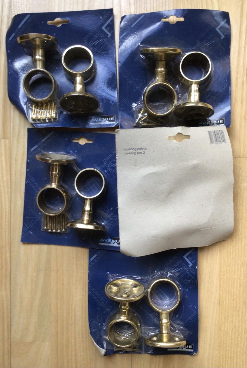 Avenue leuning/touwoog messing gelakt