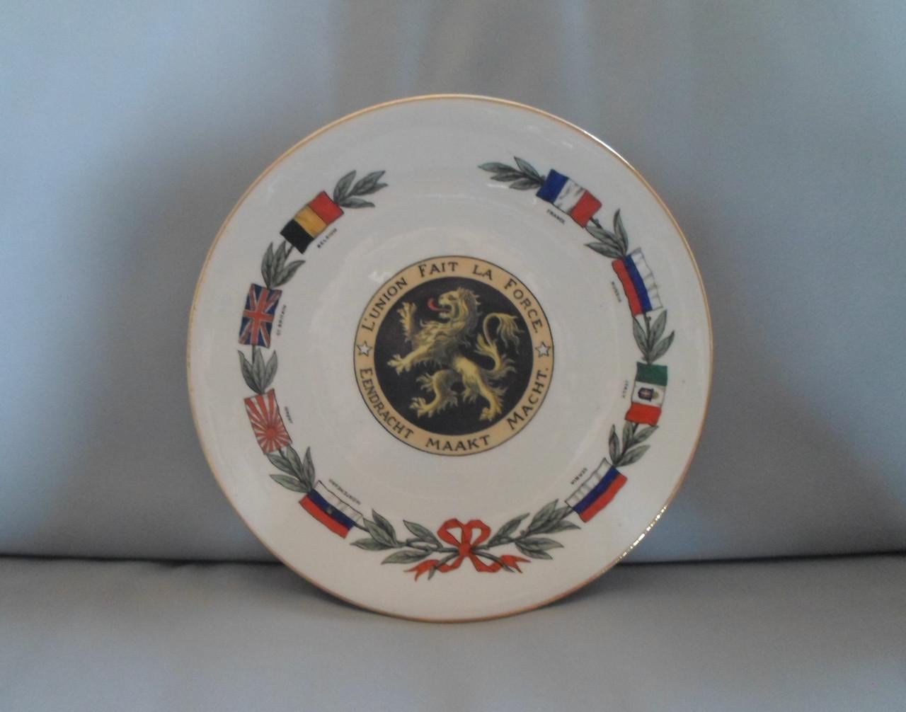 Goss WWI Allied Commemorative Plate 1916