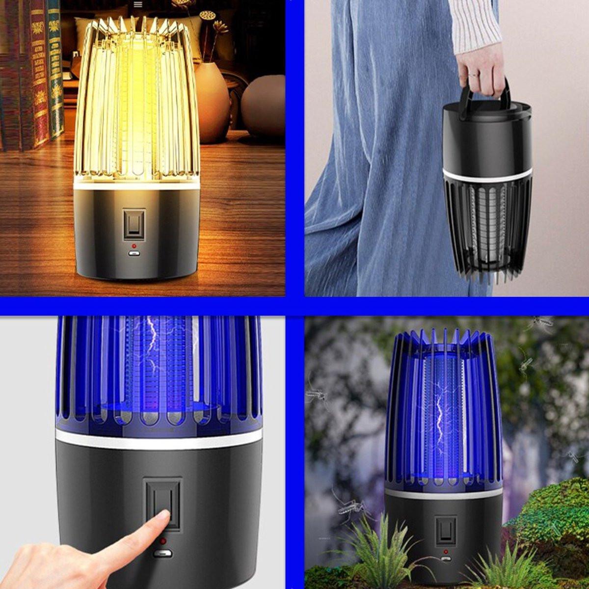 Elektrische Muggenlamp/Lamp met ophangbeugel-oplaadbaar