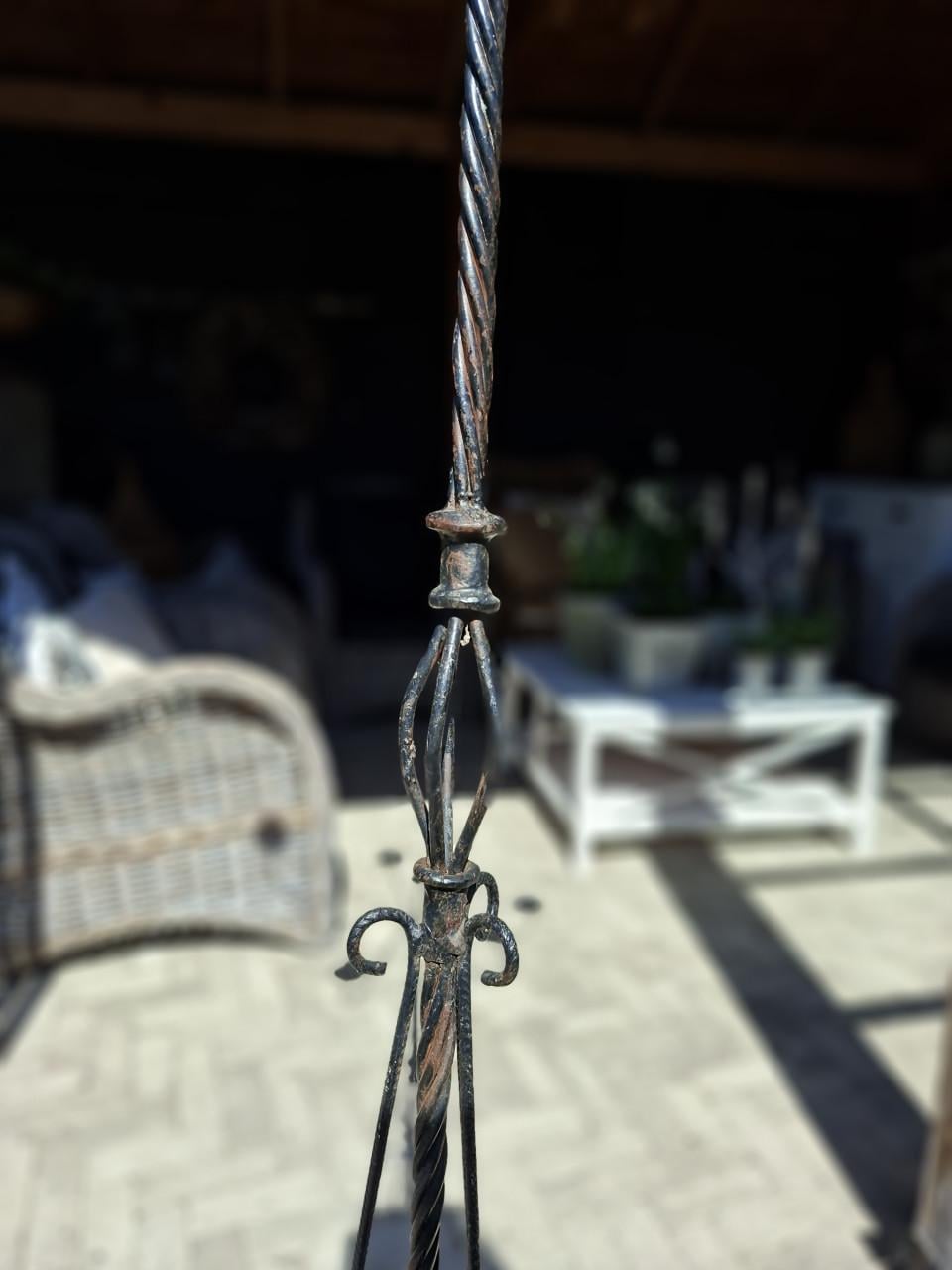 Grote ijzeren kandelaar