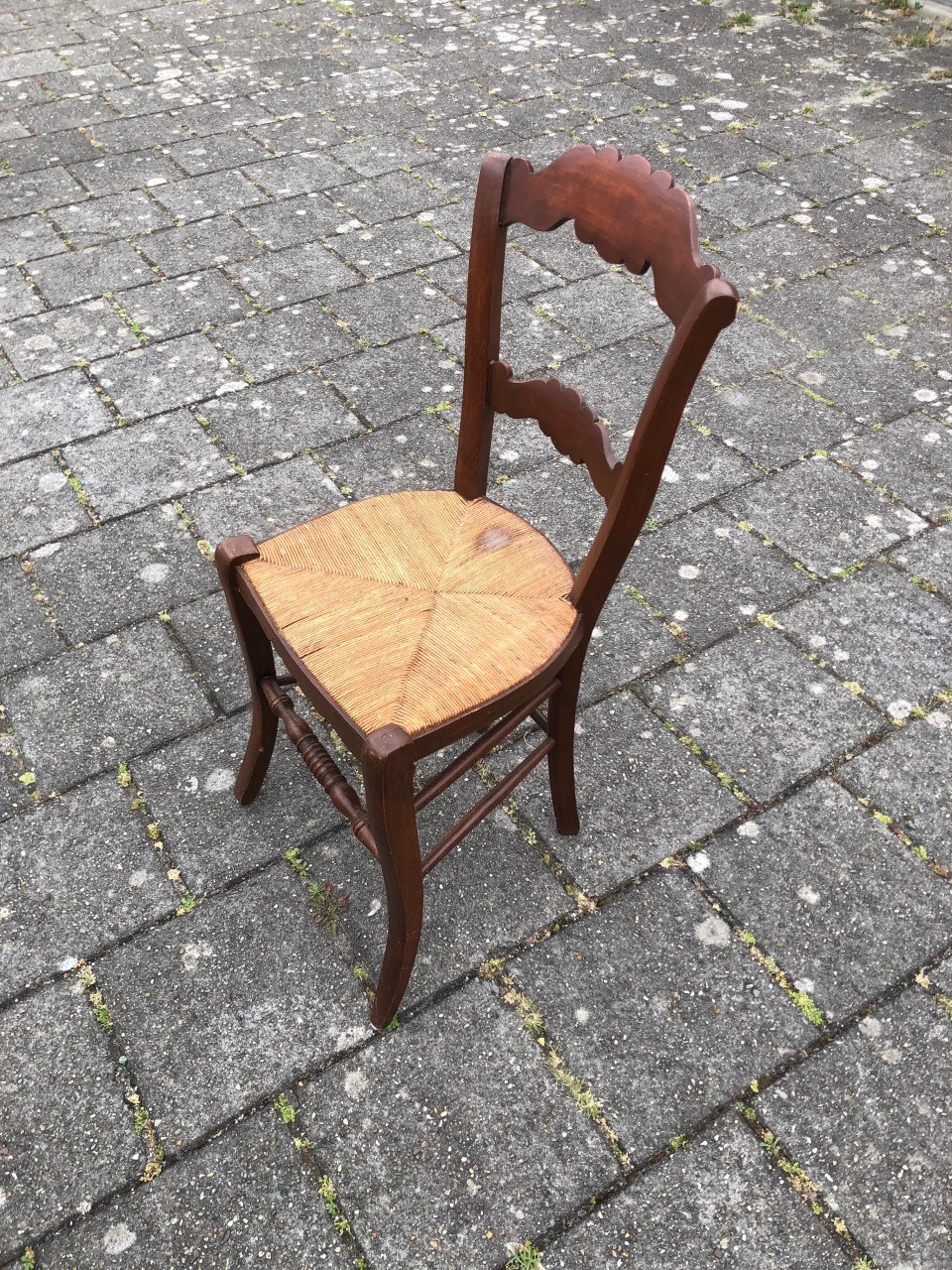 Oude boeren stoel.