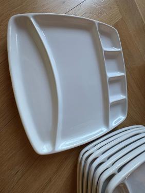 Gourmette-borden wit